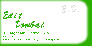 edit dombai business card